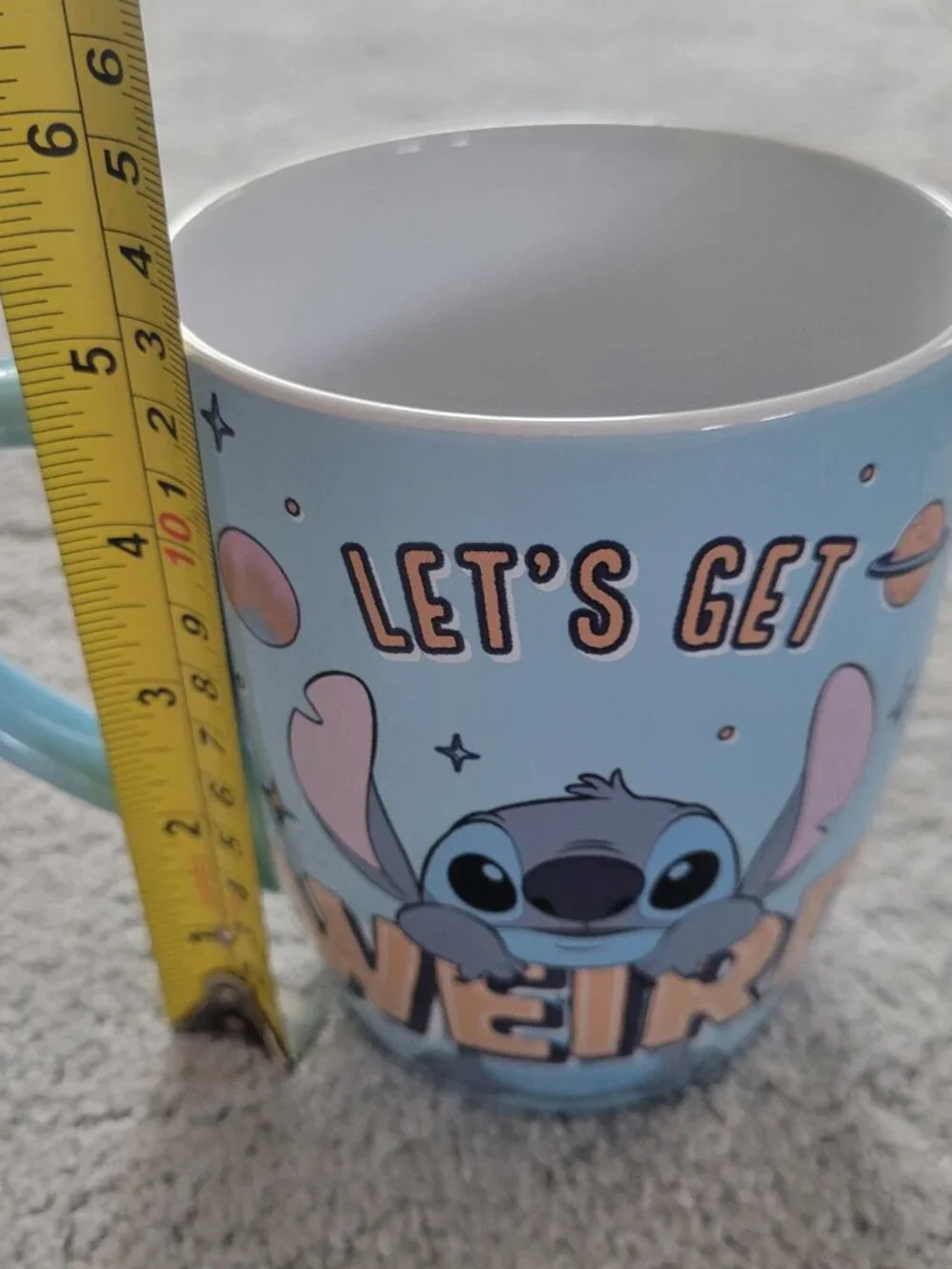 Disney Lilo & Stitch “Let’s Get Weird” Ceramic Mug – New With Tags